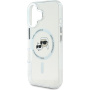 Karl Lagerfeld IML K&CH Heads Metal Frame kryt s MagSafe pre iPhone 16 Plus - číry