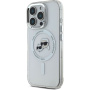 Karl Lagerfeld IML K&CH Heads Metal Frame kryt s MagSafe pre iPhone 16 Pro - číry