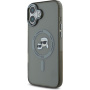 Karl Lagerfeld IML K&CH Heads Metal Frame kryt s MagSafe pre iPhone 16 - sivý