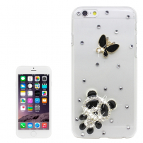 Luxusný kryt / obal s kamienkami v štýle diamantu pre Apple iPhone 6S / 6 - panda