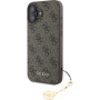Guess 4G Charms kryt pre iPhone 16 - hnedý