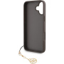 Guess 4G Charms kryt pre iPhone 16 - hnedý
