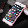 Plyšový ochranný kryt / obal s čiapkou pre Apple iPhone 6S / 6 - ružový