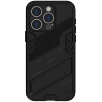 Odolný ochranný kryt so stojanom pre iPhone 16 Pro - čierny