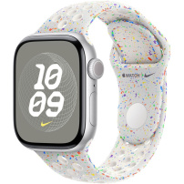 Originálne Apple športový remienok Nike pre Apple Watch 42mm / 41mm / 40mm / 38mm - M/L - platinový