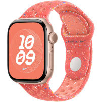 Originálne Apple športový remienok Nike pre Apple Watch 42mm / 41mm / 40mm / 38mm - S/M - horúco oranžový