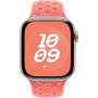 Originálne Apple športový remienok Nike pre Apple Watch 42mm / 41mm / 40mm / 38mm - M/L - horúco oranžový