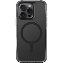 UNIQ Combat MagClick kryt s farebným rámčekom a MagSafe pre iPhone 16 Pro - čierny