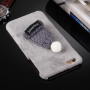 Plyšový ochranný kryt / obal s čiapkou pre Apple iPhone 6S / 6 - sivý