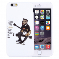 Plastový ochranný kryt / obal pre Apple iPhone 6S / 6 - gitarista