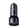 JOYROOM CCD03 autonabíjačka s displejom a portami 3x USB-A - 17W - čierna