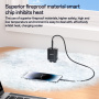 Yesido YC68 nabíjací adaptér s displejom a portami USB-C / USB-A - 20W - čierny