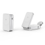 YF-M27 3v1 skladací magnetický bezdrôtový stojan pre iPhone / Apple Watch / AirPods - 15W - biely