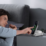 YF-M27 3v1 skladací magnetický bezdrôtový stojan pre iPhone / Apple Watch / AirPods - 15W - biely