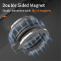 Skladací magnetický stojan pre iPhone - tmavo šedý