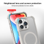 Kryt so zosilnenými rohmi a MagSafe pre iPhone 16 - šedý
