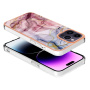 Mramorový ochranný kryt pre iPhone 16 Pro Max - ružový
