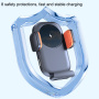 Držiak do auta do ventilačnej mriežky s bezdrôtovým nabíjaním pre iPhone - oranžovočierny