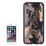 Plastový kryt s 3D motívom pušky Steyr AUG A1 pre Apple iPhone 6S / 6 -sivý