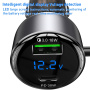 Yesido Y58 sada autonabíjačky s portami USB-C / USB-A a kábla Lightning a USB-C - 60W - 1,2 m - čierna