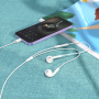 Hoco M111 Max slúchadlá s konektorom lightning pre Apple zariadenia - biela