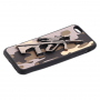 Plastový kryt s 3D motívom pušky Steyr AUG A1 pre Apple iPhone 6S / 6 -sivý