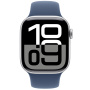 Originálne Apple športový remienok pre Apple Watch 42mm / 41mm / 40mm / 38mm - S/M - denimový