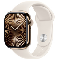 Originálne Apple športový remienok pre Apple Watch 42mm / 41mm / 40mm / 38mm - M/L - hviezdne biely