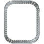 PanzerGlass SAFE puzdro posiate kamienkami pre Apple Watch 42mm (Series 10 / 11) - strieborné