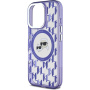 Karl Lagerfeld IML Monogram K&CH Heads kryt s MagSafe pre iPhone 16 Pro Max - fialový