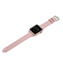 Štýlový kožený remienok pre Apple Watch 42mm / 41mm / 40mm / 38mm – ružová
