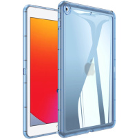 Lesklý transparentný kryt pre iPad 9,7" (2017/2018) / Air 2 / Pre 9,7" - modrý