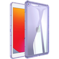 Lesklý transparentný kryt pre iPad 10,2" (2019-2021) - fialový