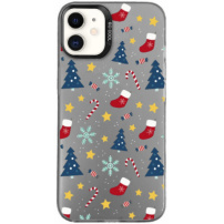 Ochranný kryt s vianočným motívom pre iPhone 11 - šedý