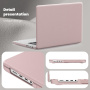 Kožený kryt so stojanom pre MacBook Pro 16" (A2485 / A2780 / A2991 / A3186 / A3403 / A3428 / A3429) - ružový