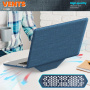 Kryt s textilným povrchom a stojančekom pre MacBook Air 15" (A2941 / A3114 / A3241 / A3448) - tmavomodrý