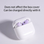 Ochranné návleky na slúchadlá pre AirPods 4 - svetlo fialové