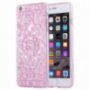 Ochranný zadný kryt s kamienkami v štýle diamantu pre iPhone 6 / 6S - ružový