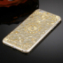 Ochranný zadný kryt s kamienkami v štýle diamantu pre iPhone 6 / 6S - zlatý