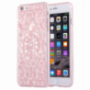 Ochranný zadný kryt s kamienkami v štýle diamantu pre iPhone 6 / 6S - svetlo ružový