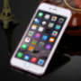 Ochranný zadný kryt s kamienkami v štýle diamantu pre iPhone 6 / 6S - svetlo ružový
