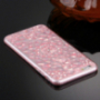 Ochranný zadný kryt s kamienkami v štýle diamantu pre iPhone 6 / 6S - svetlo ružový
