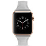 Štýlový kožený remienok pre Apple Watch 42mm / 41mm / 40mm / 38mm - sivý