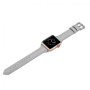 Štýlový kožený remienok pre Apple Watch 42mm / 41mm / 40mm / 38mm - sivý