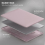 Kožený kryt so stojanom pre MacBook Pro 16" (A2485 / A2780 / A2991 / A3186 / A3403 / A3428 / A3429) - ružový