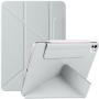 Magnetické puzdro s origami stojanom pre iPad Pro 12,9" (2018-2022) - šedé