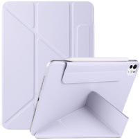 Magnetické puzdro s origami stojanom pre iPad Pro 13" (2024/2025) - fialové