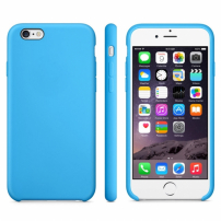 Protišmykový matný obal pre Apple iPhone 6 / 6S - modrý 