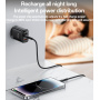 Yesido YC68 nabíjací adaptér s displejom a portami USB-C / USB-A - 20W - čierny