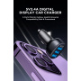 JOYROOM CCD03 autonabíjačka s displejom a portami 3x USB-A - 17W - čierna